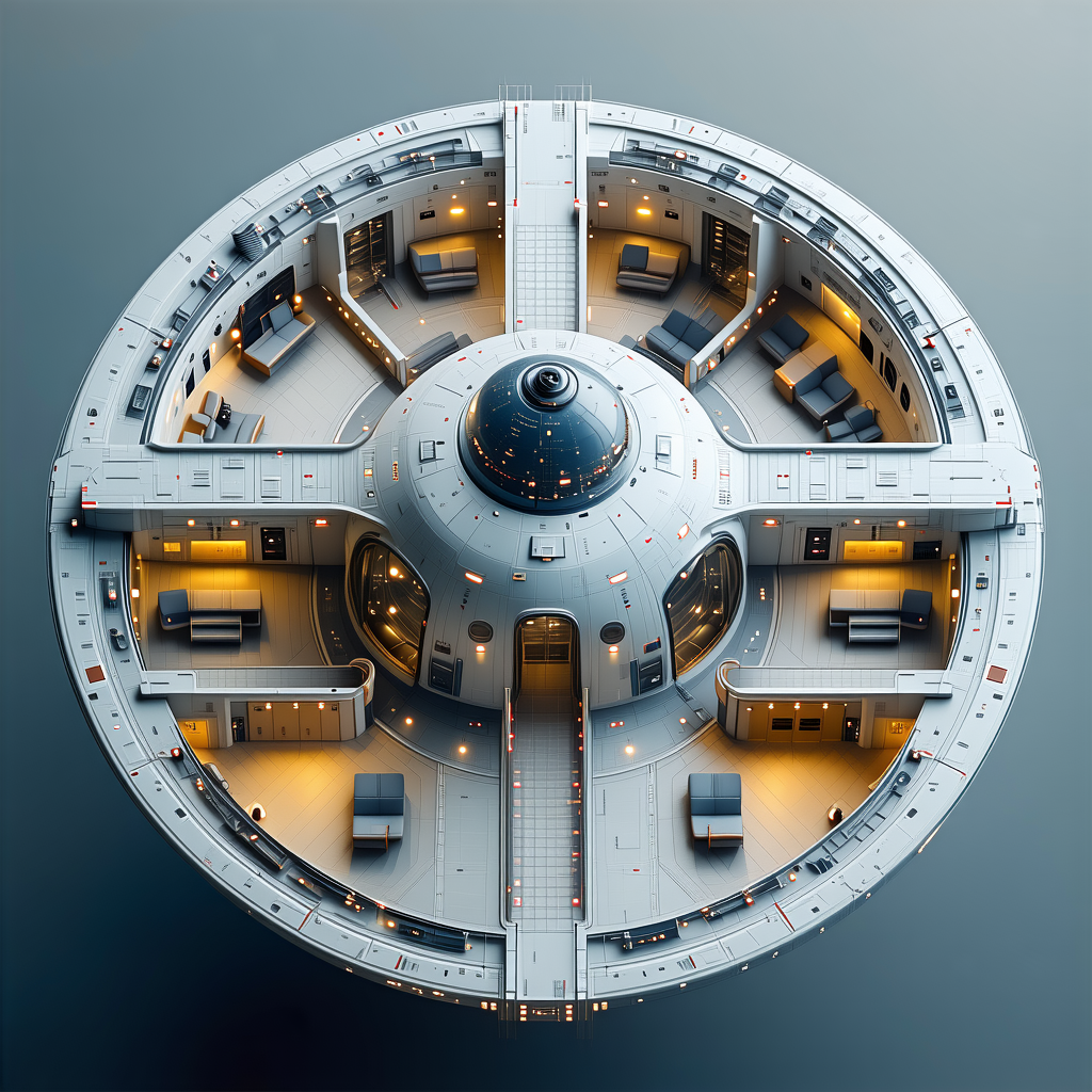 The Image Is A 3d Model Of A Large