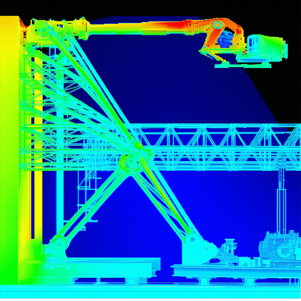 model crane, which large piece