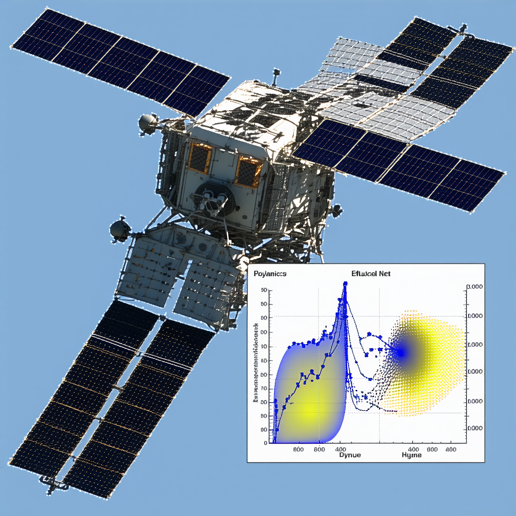 A Spacecraft With A Large Solar Panel On Its Side