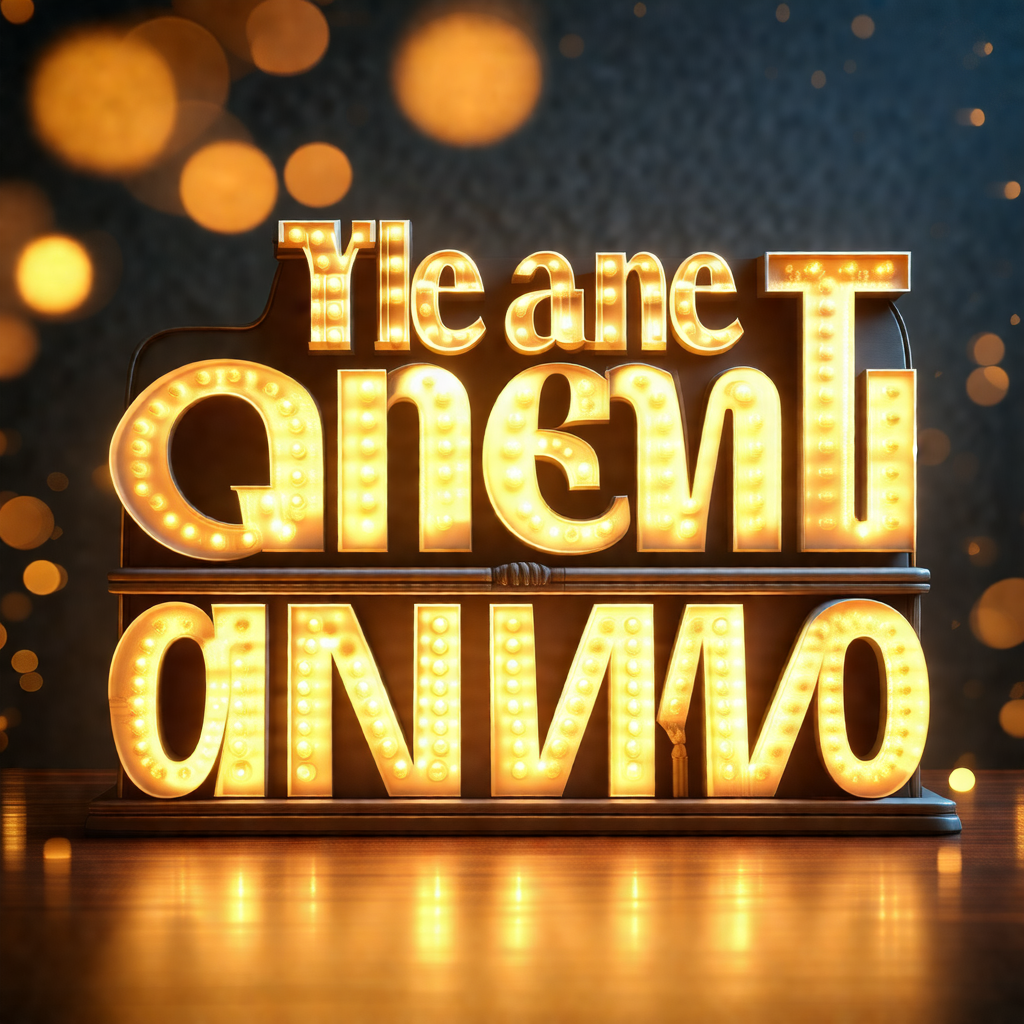 Large, illuminated sign that reads "yele ane"