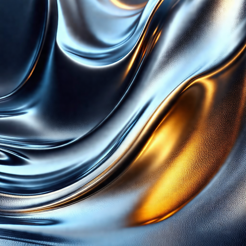 Close-up of a shiny metal surface, possibly a piece of si...