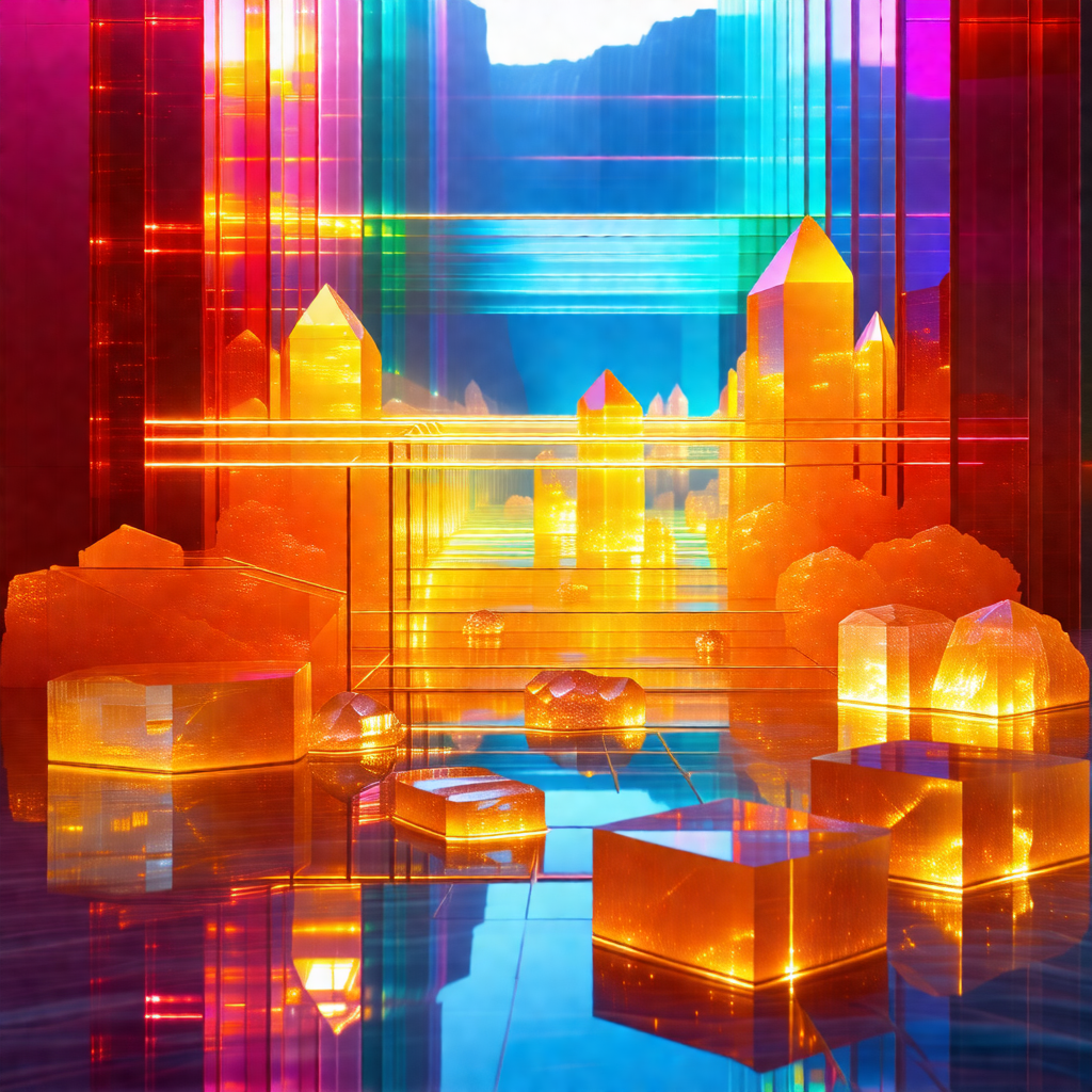 Colorful and vibrant scene with a variety of objects