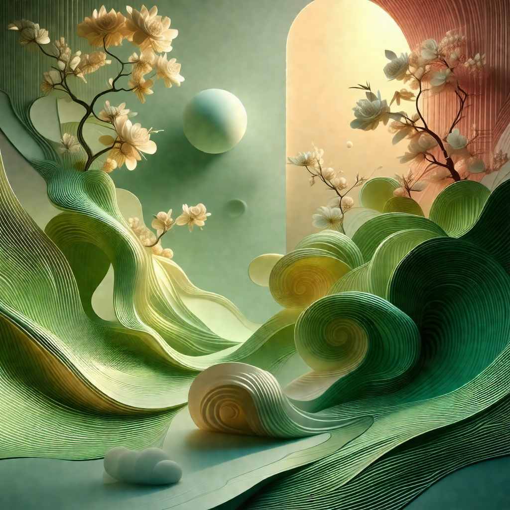 Beautifully crafted paper artwork of a tree with flowers