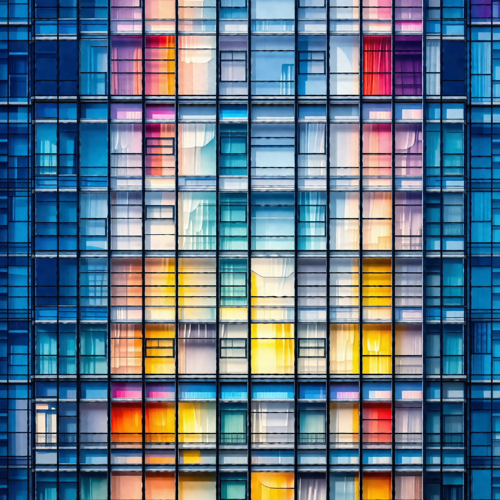 Large building with many windows