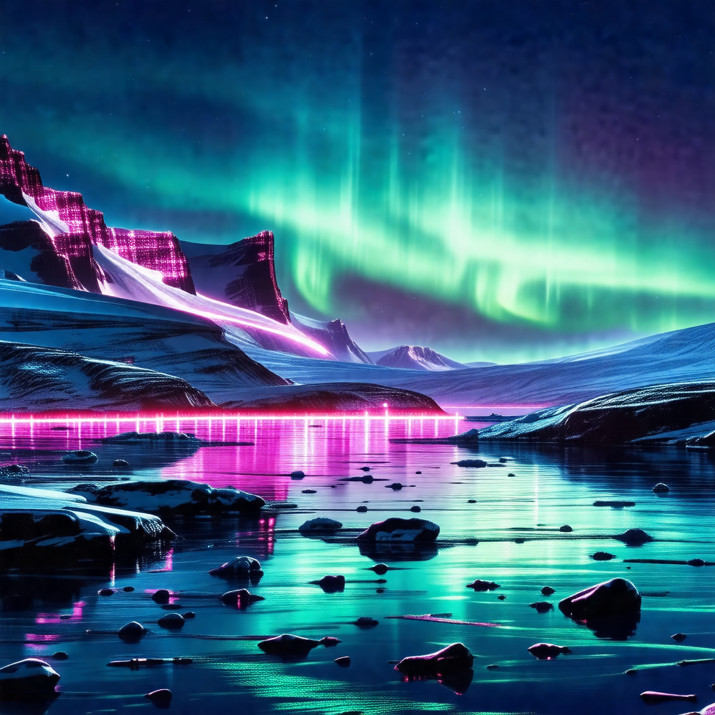 Beautifully drawn artistic representation of a mountain r...