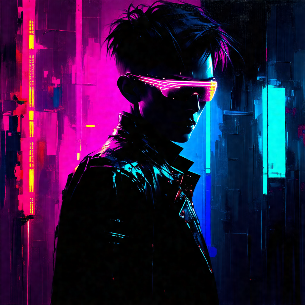 Man wearing a leather jacket and goggles, standing in fro...