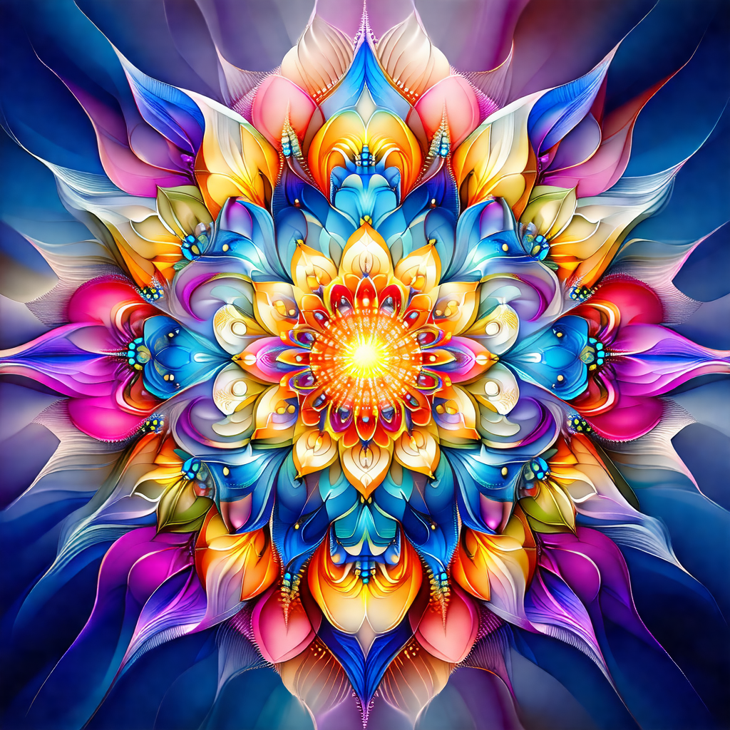 Vibrant and colorful flower, which is the central focus o...