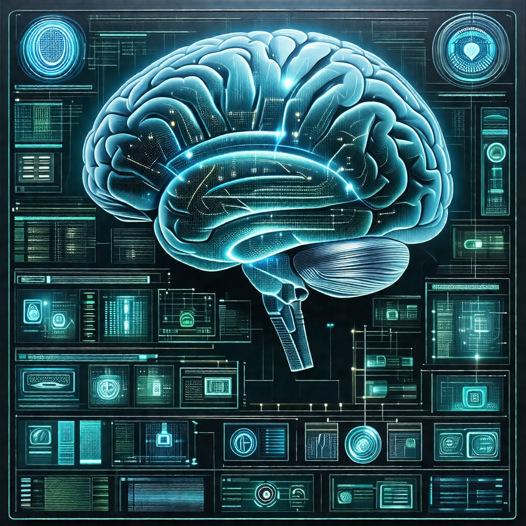 Close-up of a human brain, with a focus on the frontal lobe