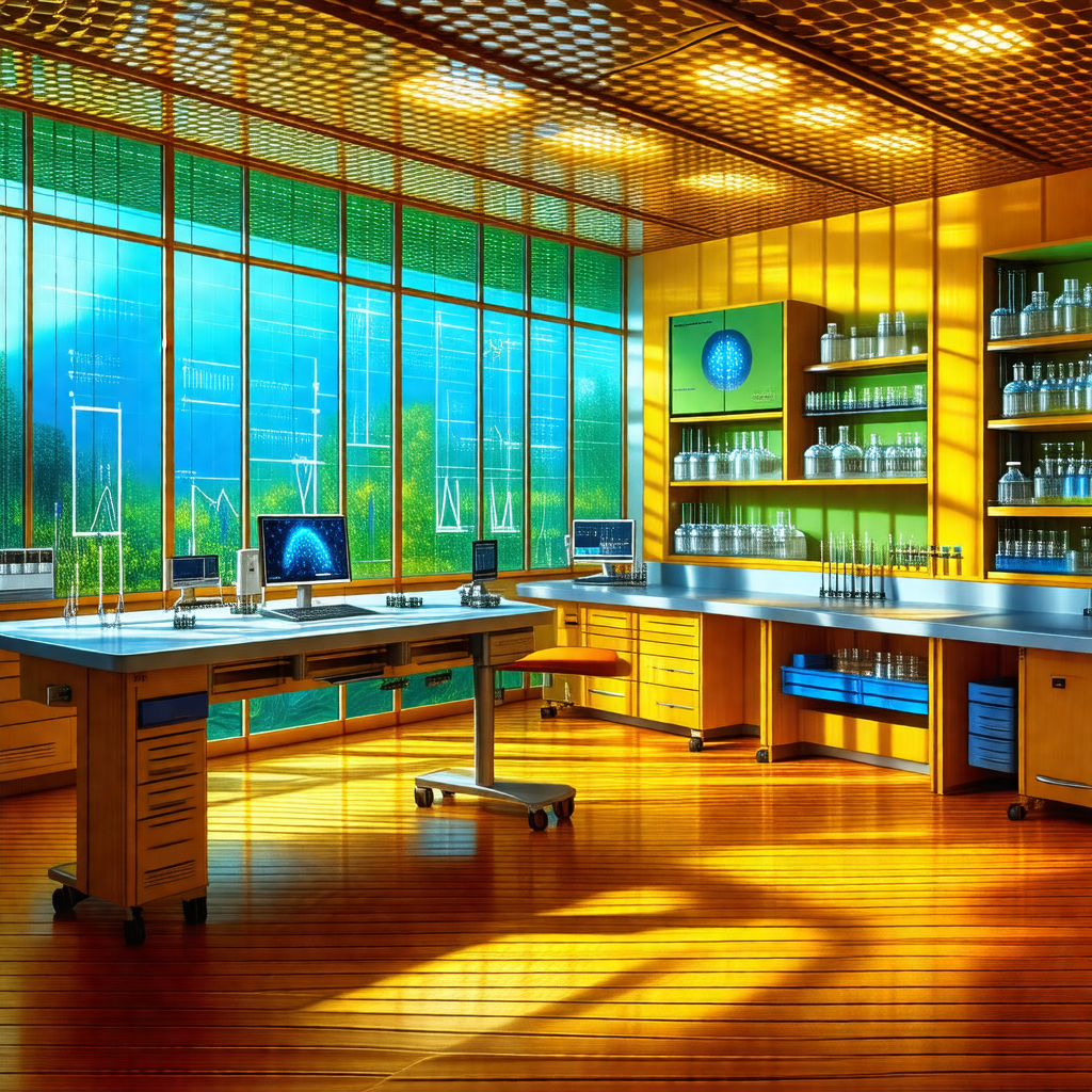 Well-equipped laboratory with a variety of scientific equ...