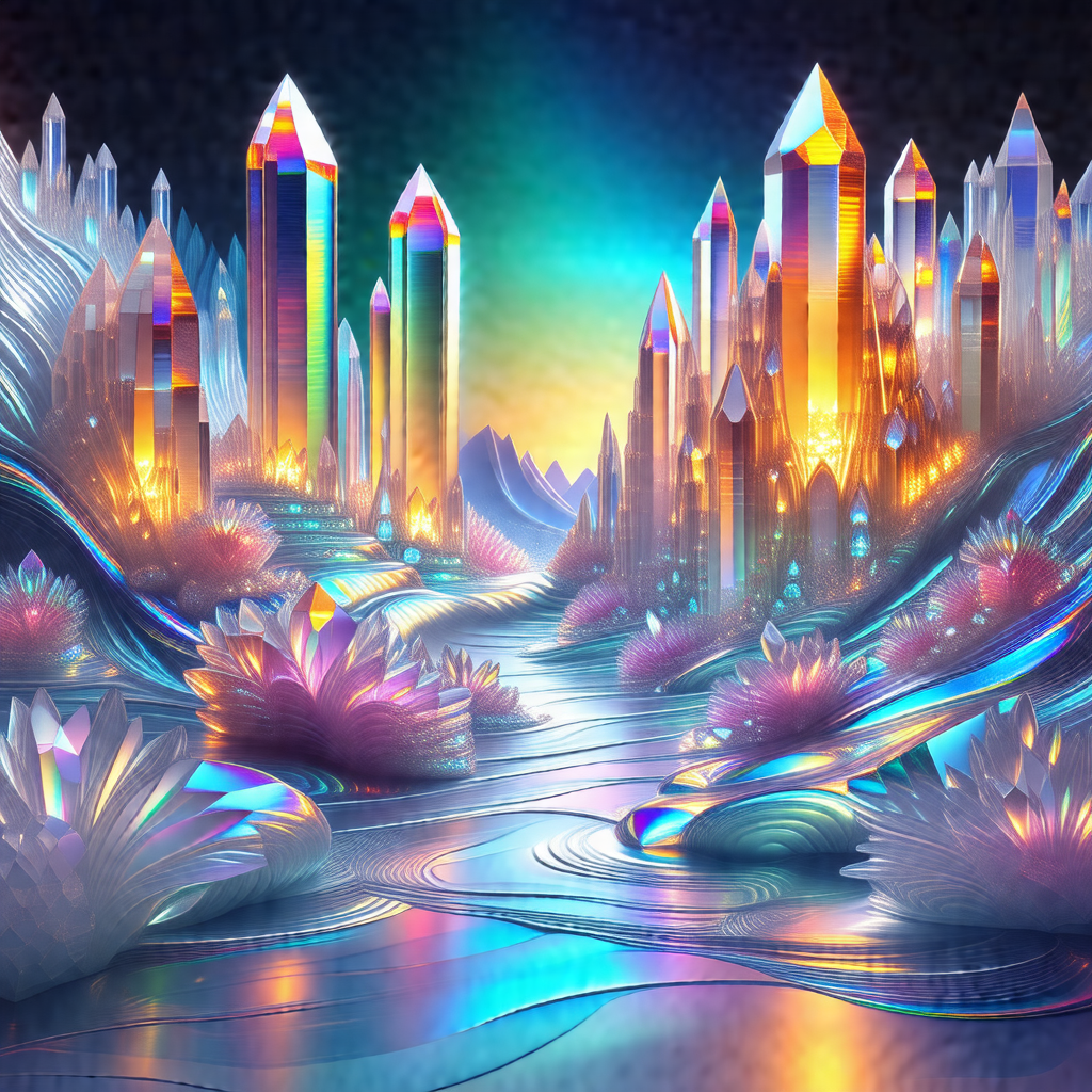 Colorful and vibrant digital painting of a cityscape