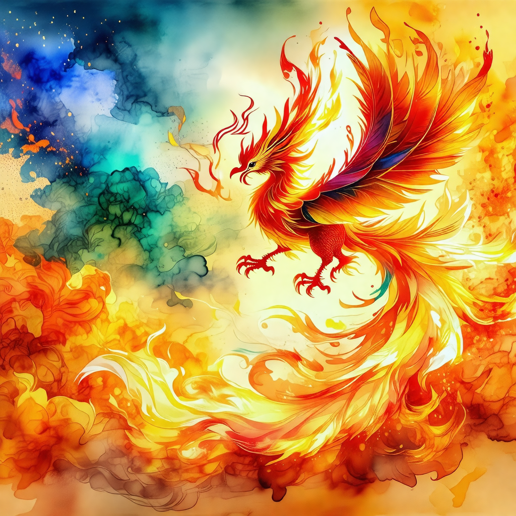 Large, colorful bird with a long tail, soaring through th...