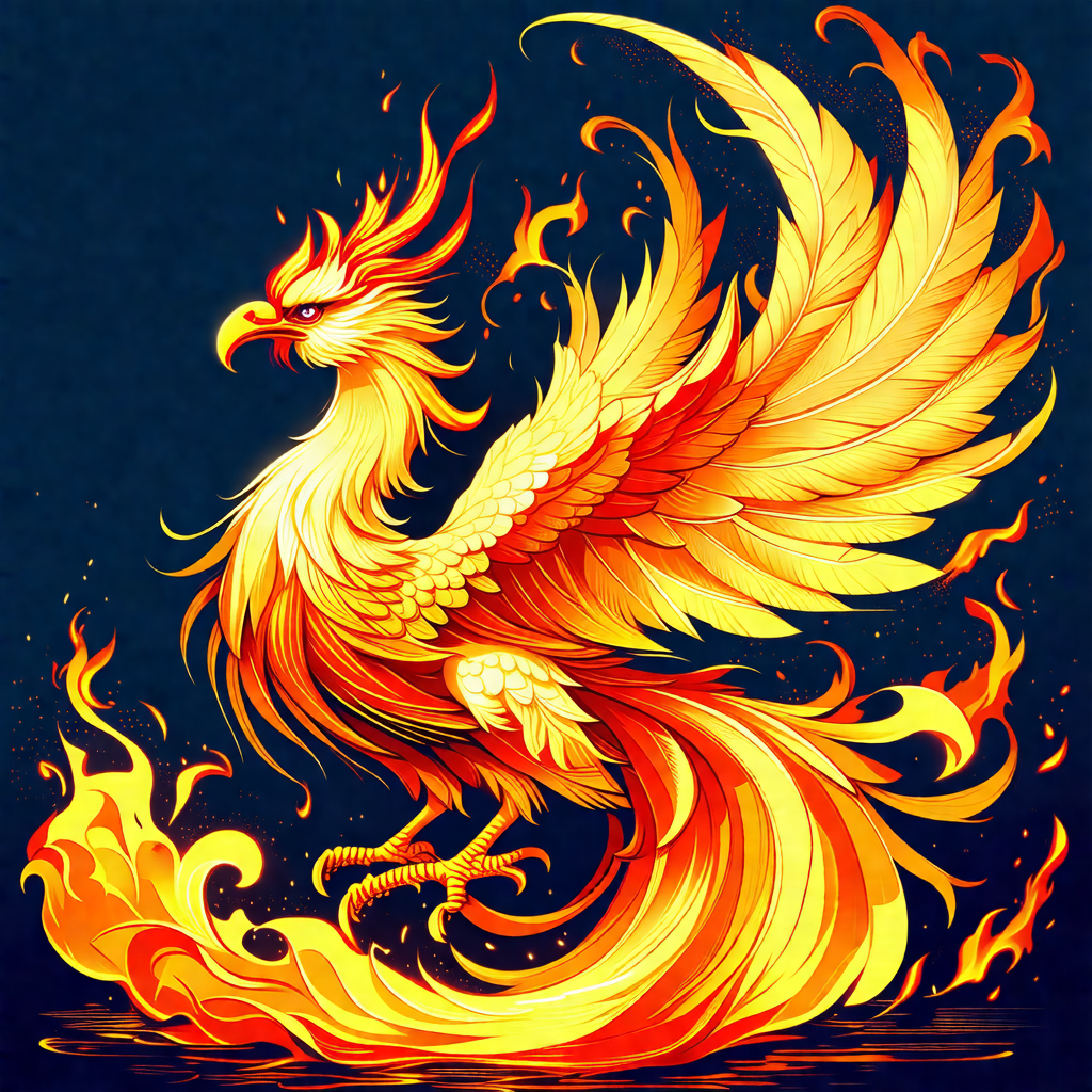 Large, colorful bird with a long tail, standing on a flam...
