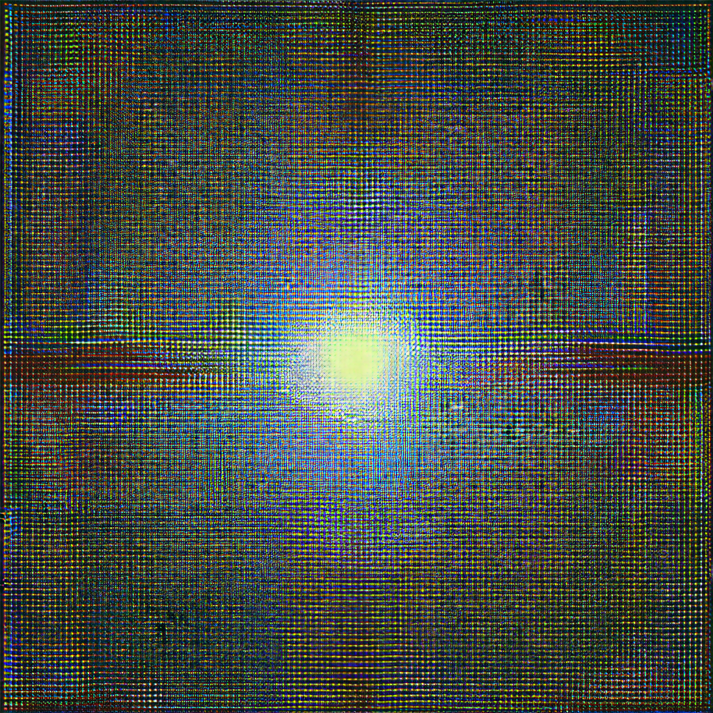 Bright sun in the sky, with a blue background