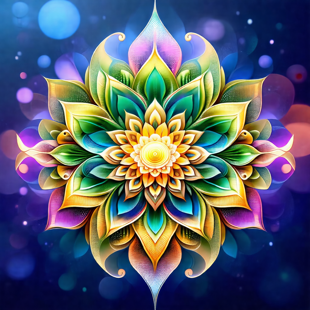 Vibrant and colorful flower, likely a sunflower, with a y...