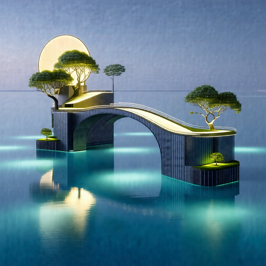 Unique structure that resembles a bridge, but it is actua...