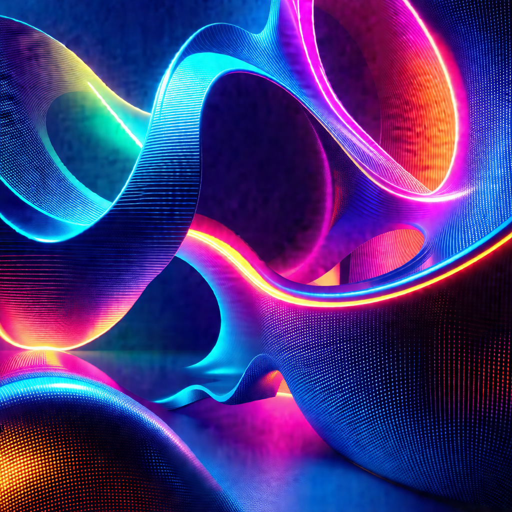 Large, colorful sculpture made of metal