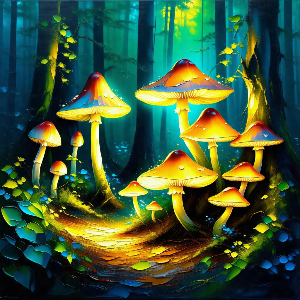 Forest with a pathway leading through it