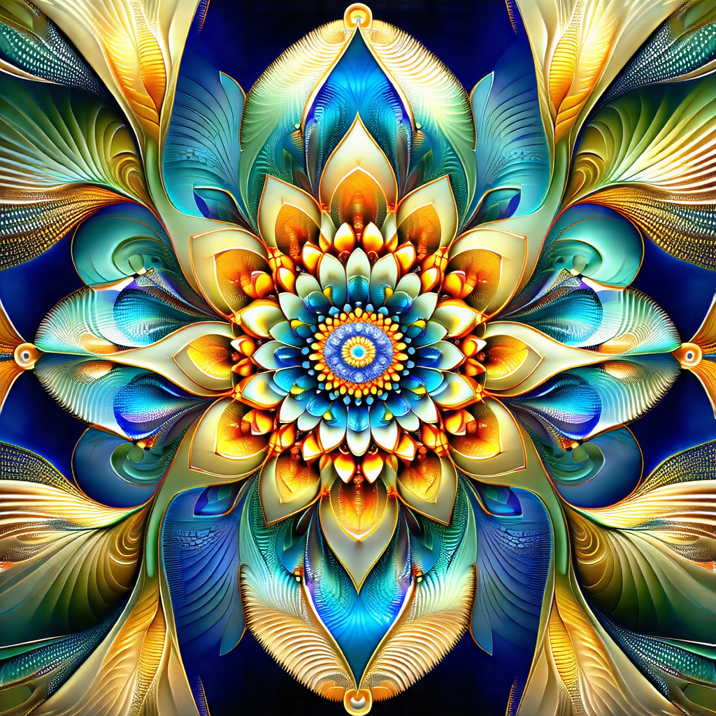 Vibrant and colorful flower with a yellow center