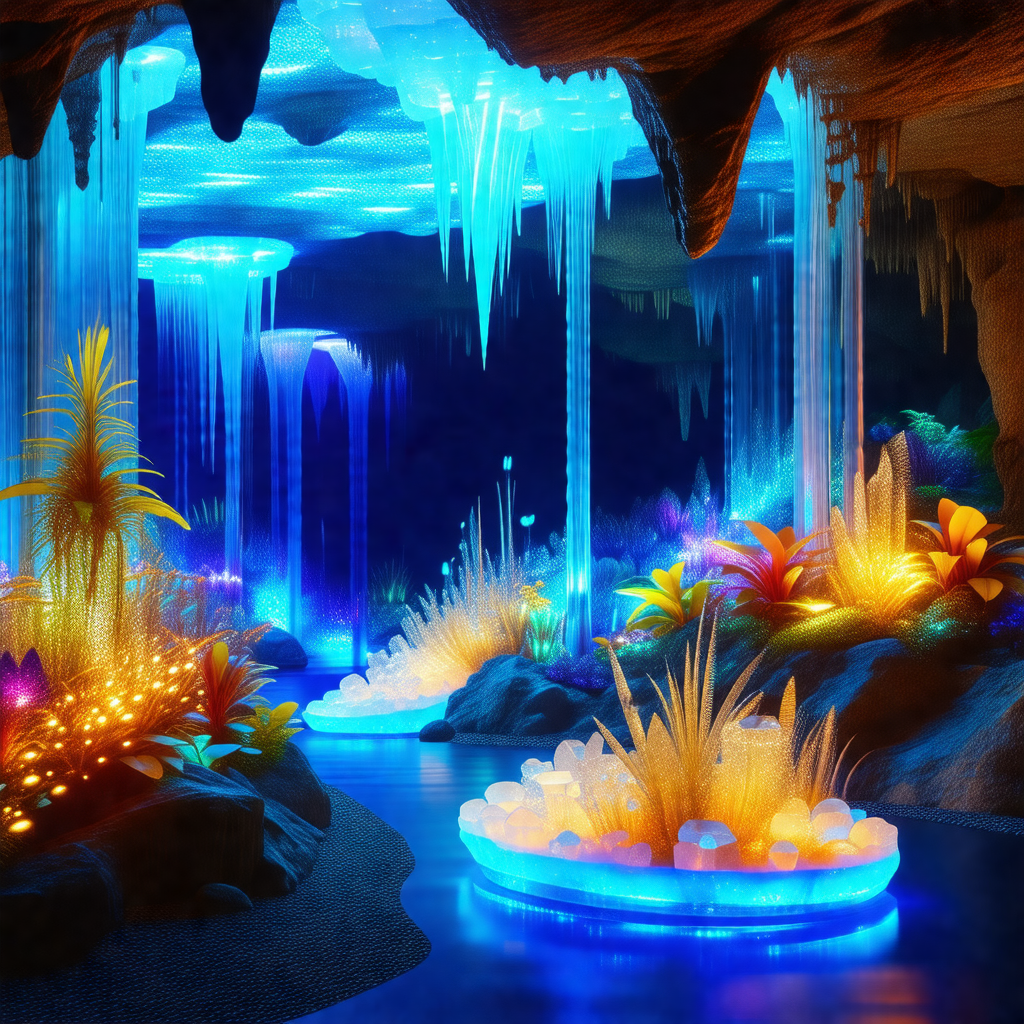 Beautiful underwater scene with a variety of colorful pla...