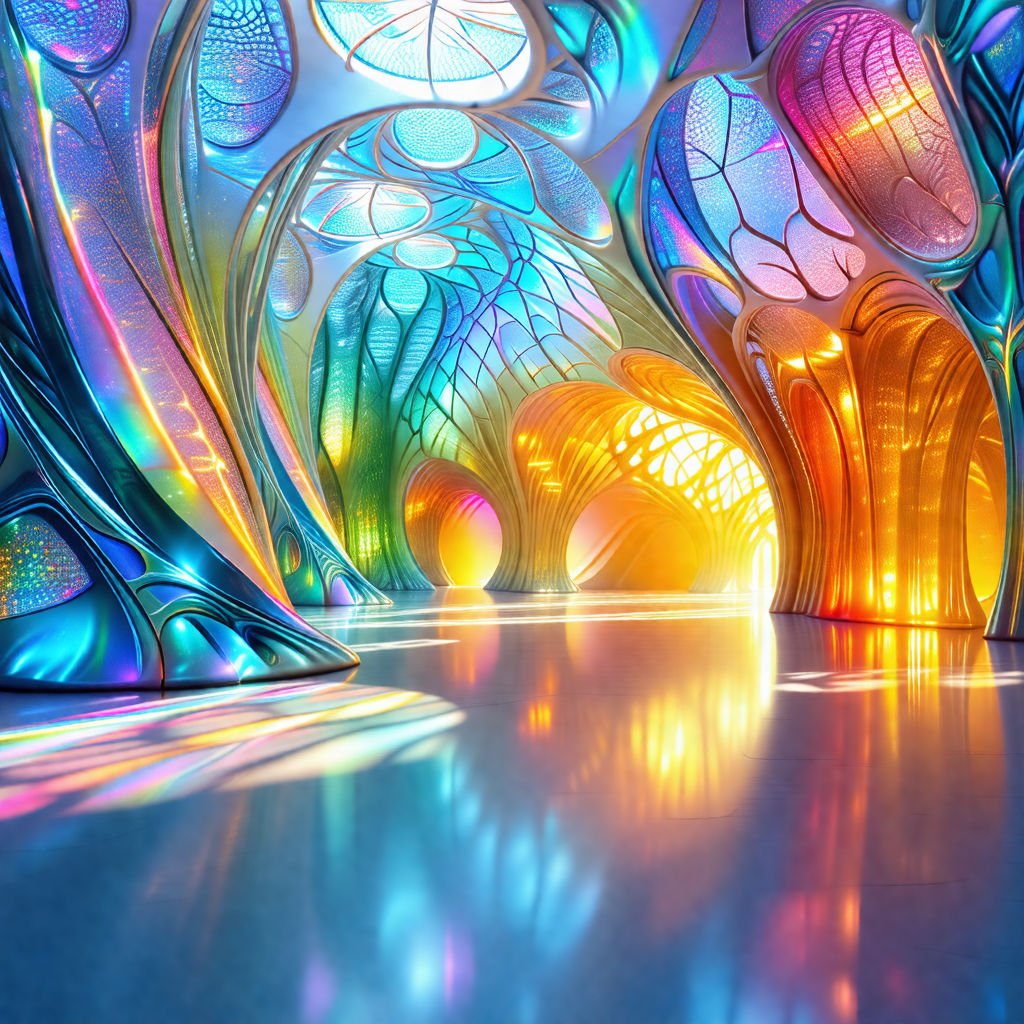 Large, colorful, and intricate glass sculpture that resem...