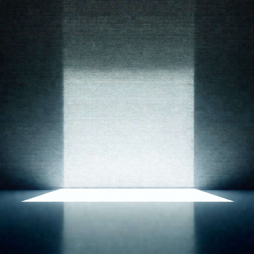 Large, empty room with a white wall