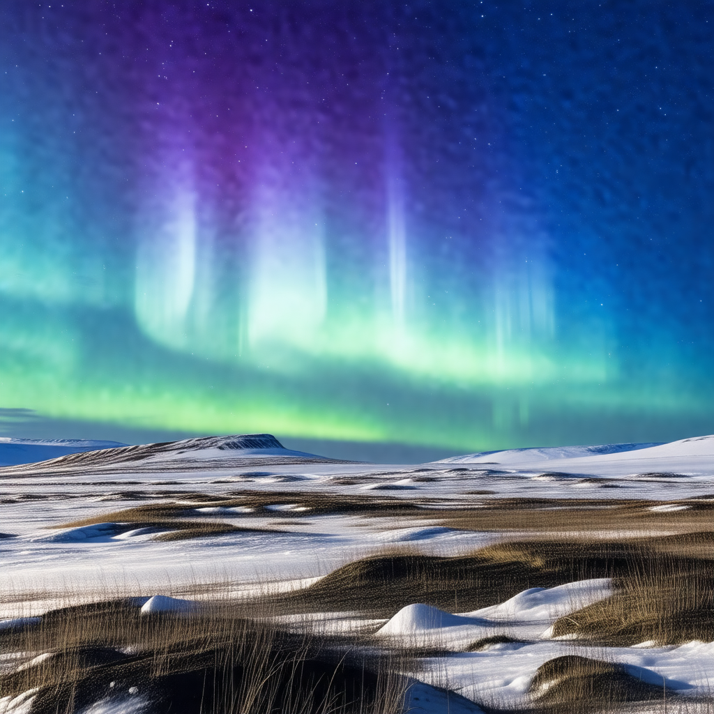 Captures a beautiful night scene with a sky filled with v...