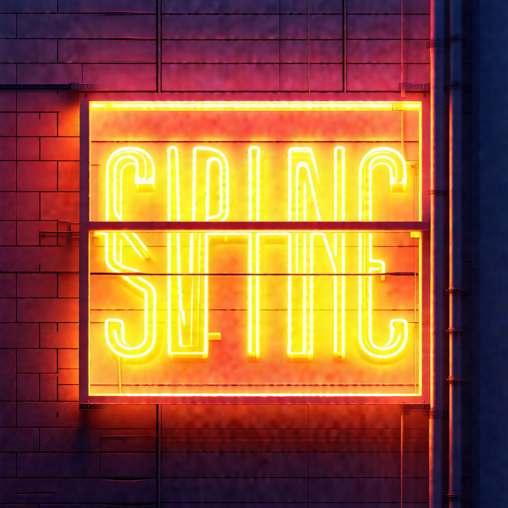 Neon sign that reads "spring