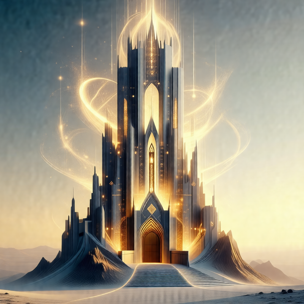Large, intricate castle with a tall tower