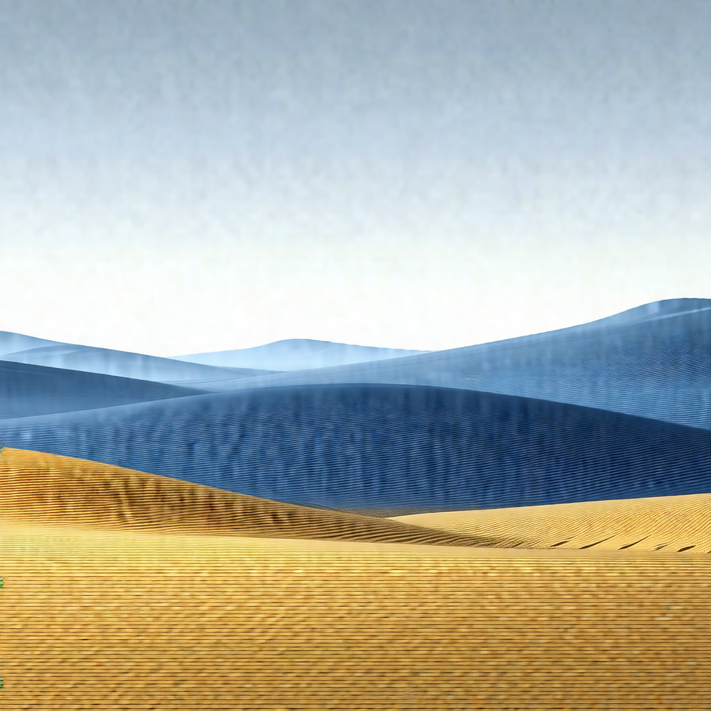 Beautiful landscape with a mountain range in the background