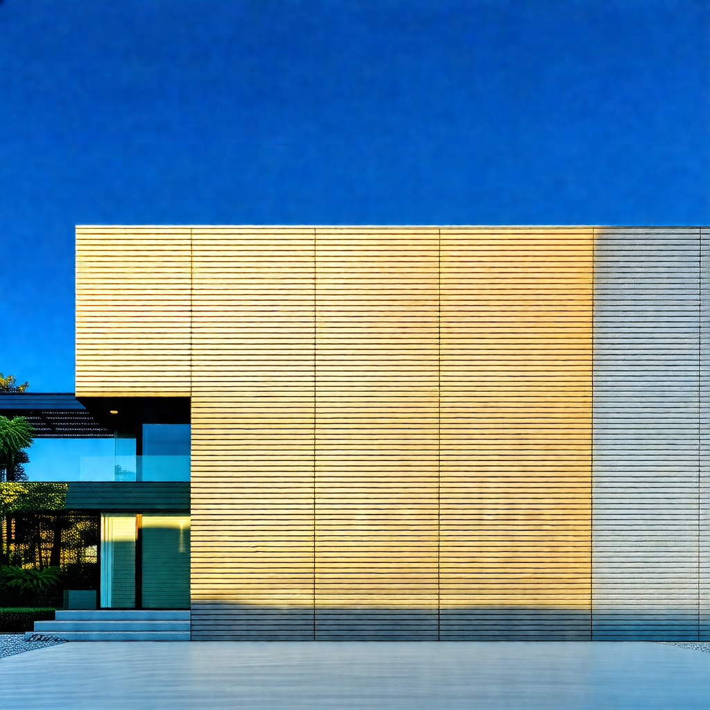 Large, modern building with a wooden exterior