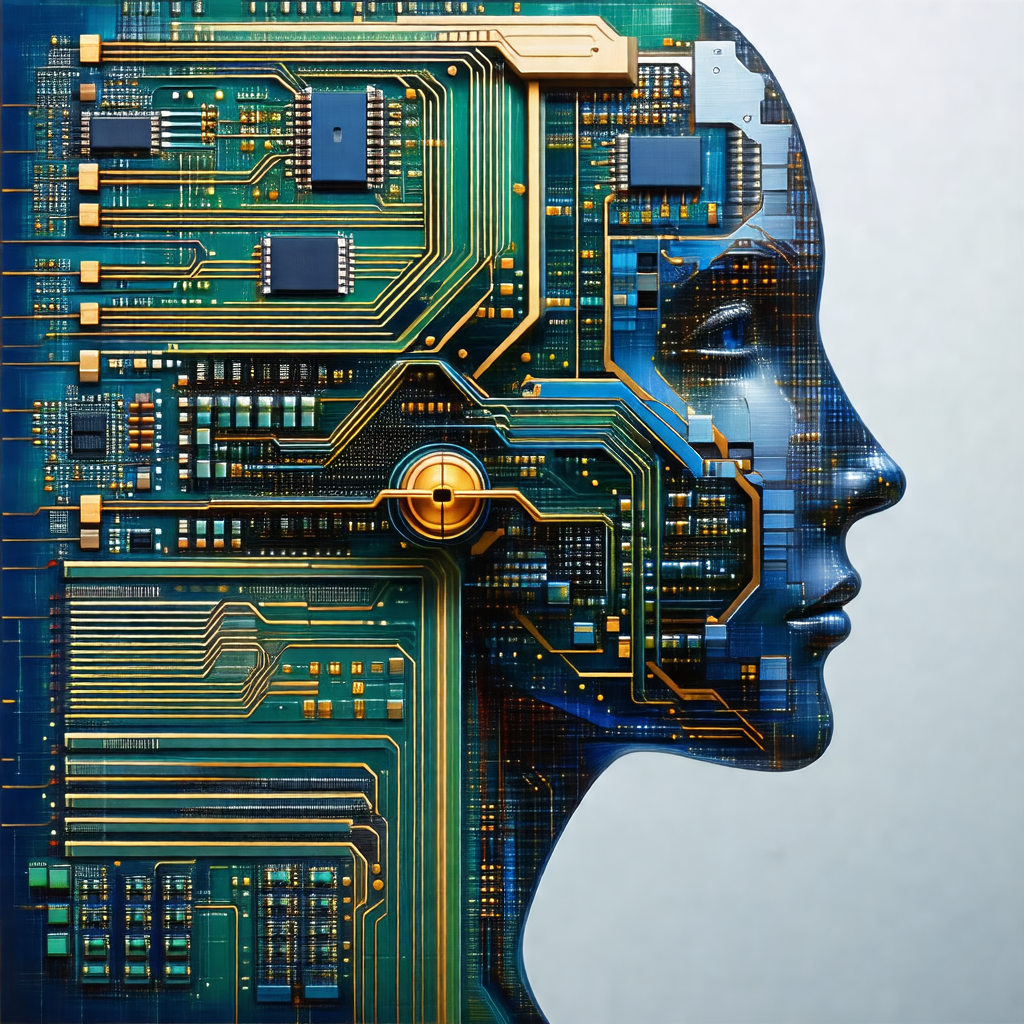 Close-up of a computer circuit board, which is designed t...