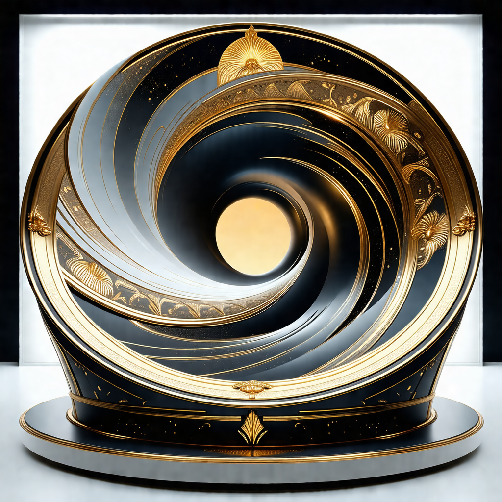 Large, ornate, and intricately designed circular object, ...