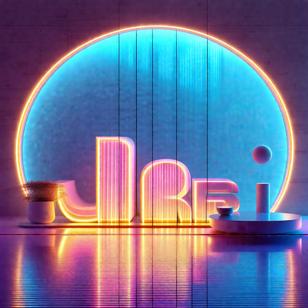 Large, illuminated jrbi sign, which is the focal point of...