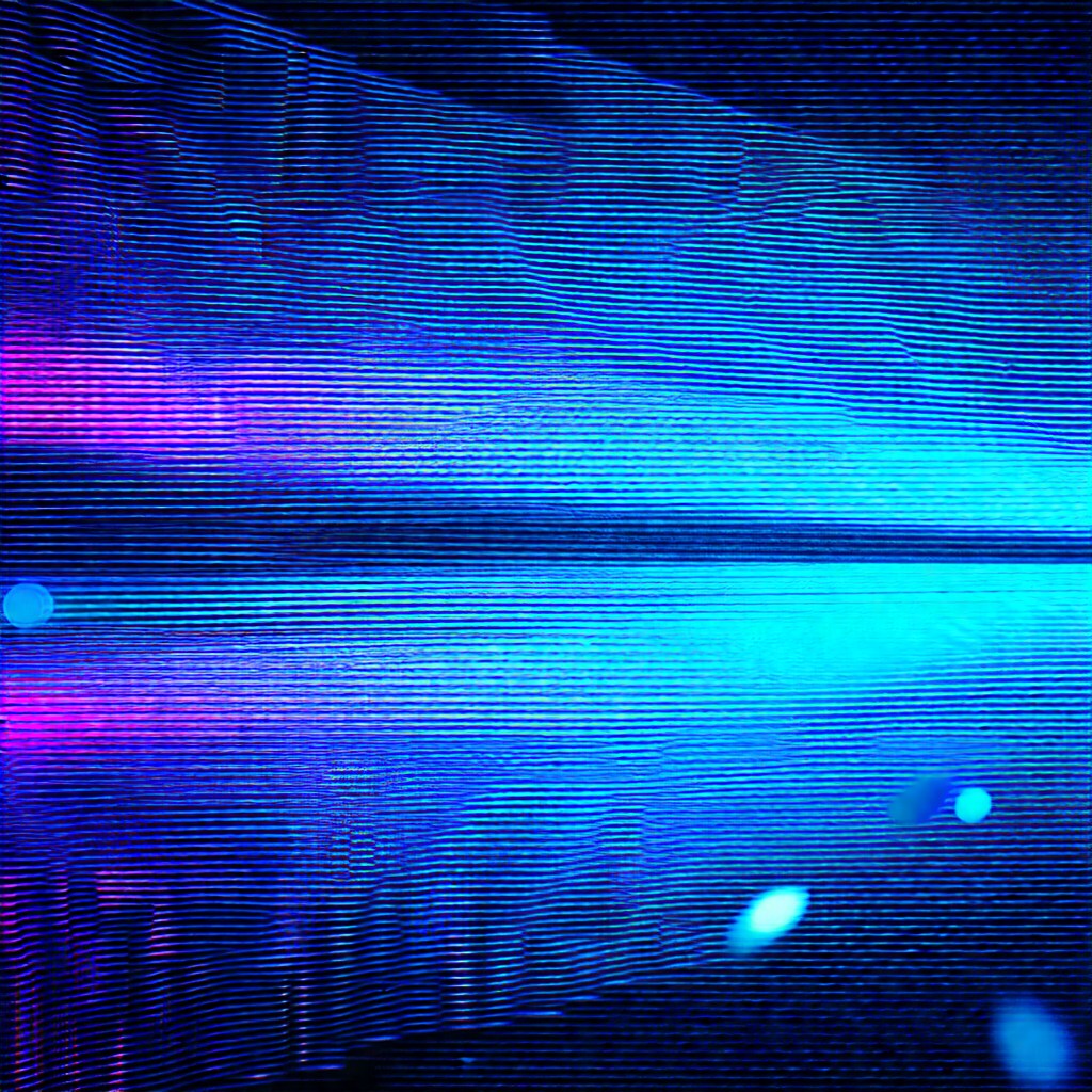 Close-up of a blue screen, possibly a television or compu...