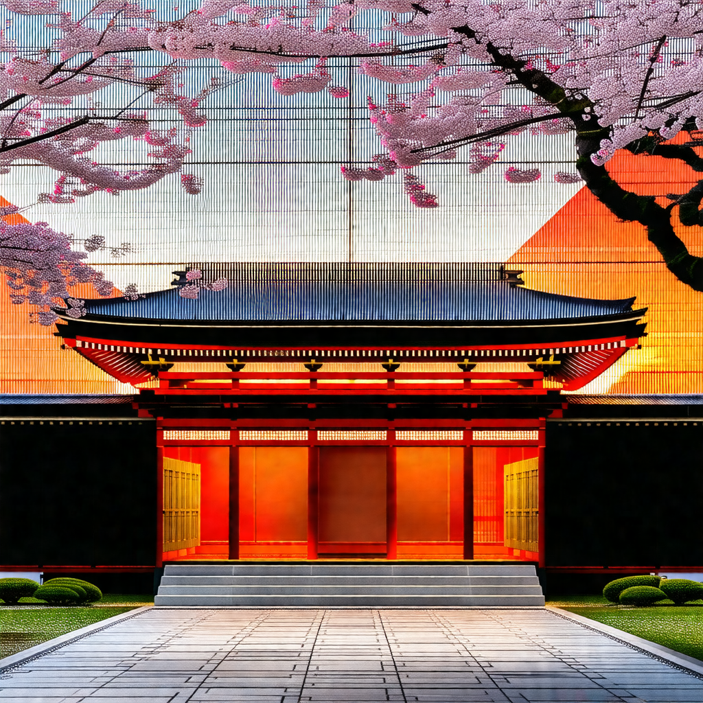 Large, red building with a distinctive red roof