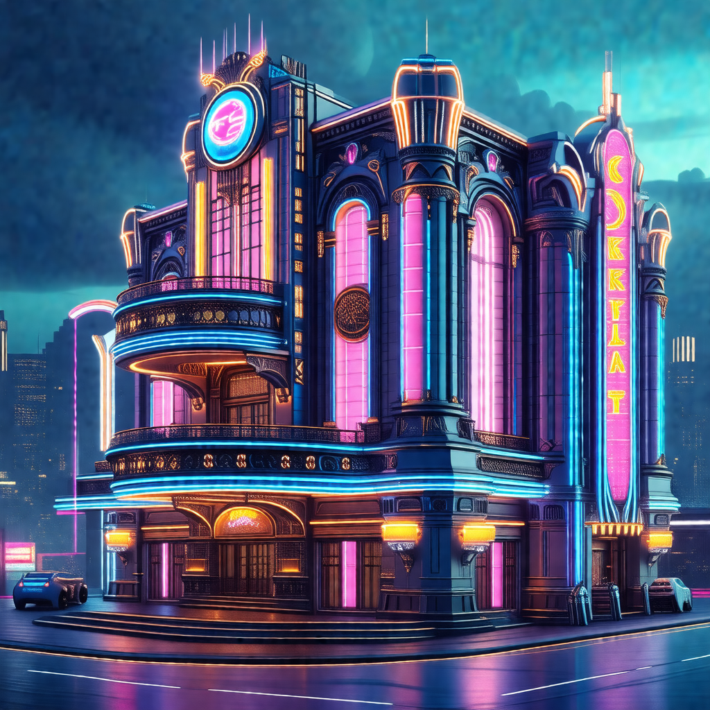 Colorful, computer-generated (cgi) drawing of a large, or...