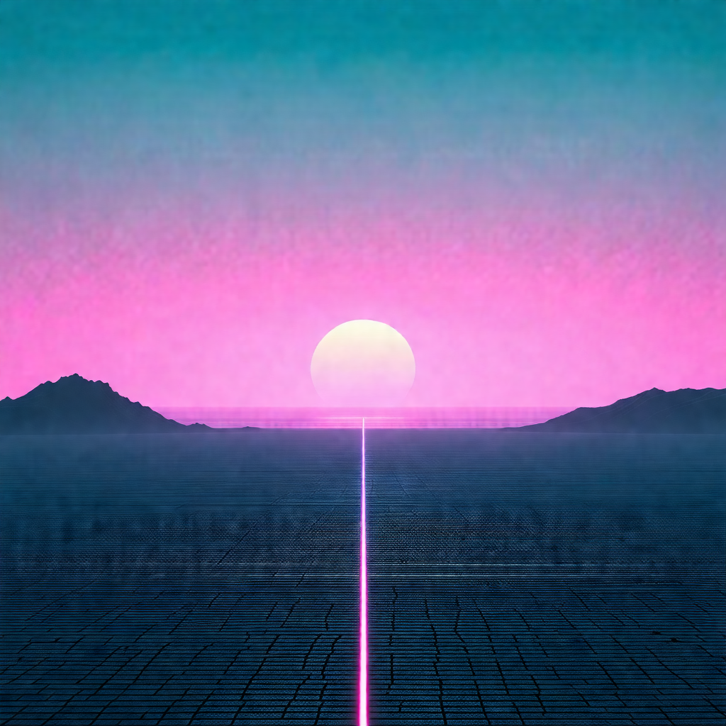 Beautiful sunset over a large body of water, with a mount...