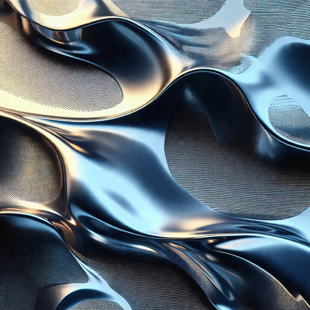 Large, shiny, and reflective surface that appears to be m...