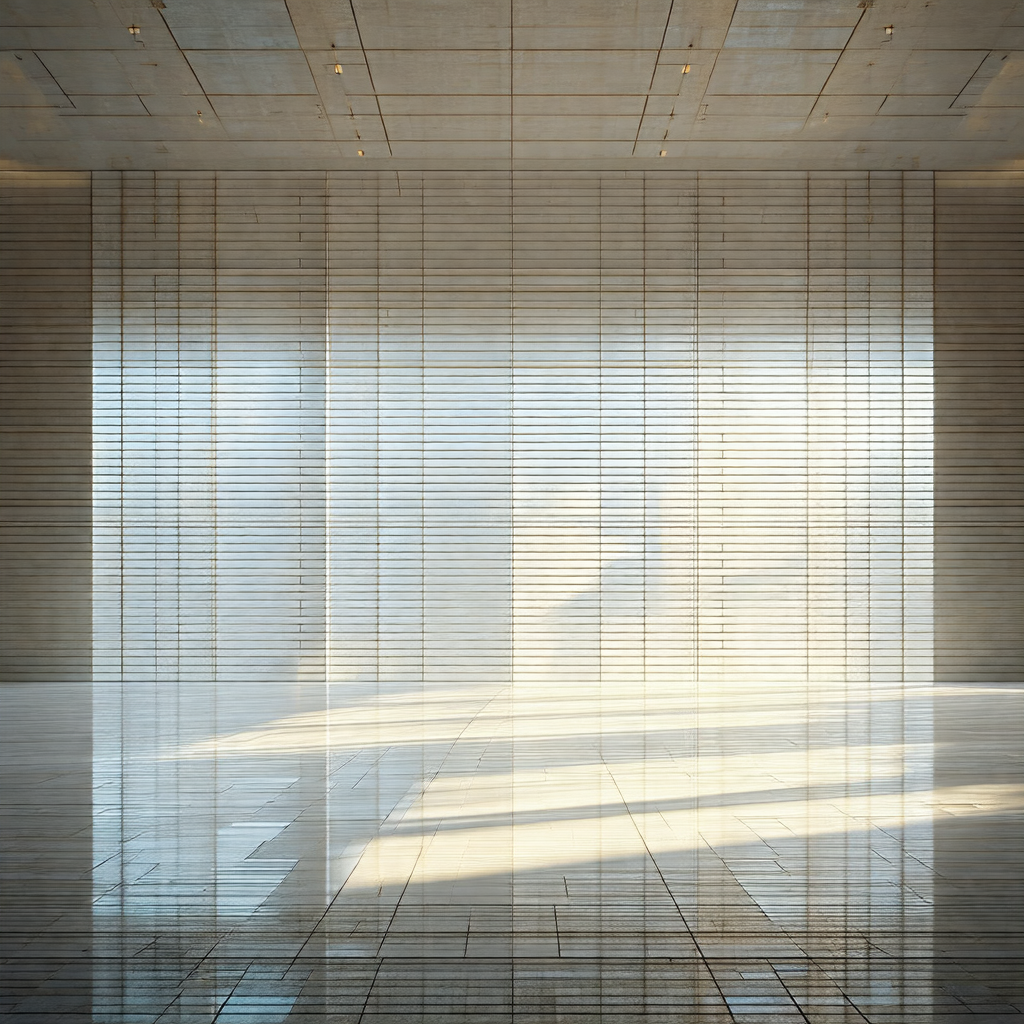 Large, open room with a white wall