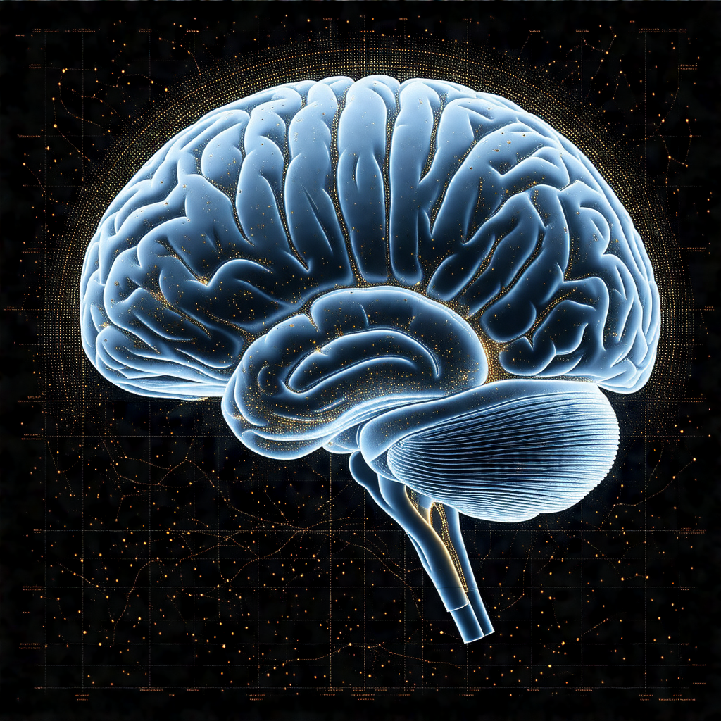 Close-up of a human brain, showcasing its intricate struc...