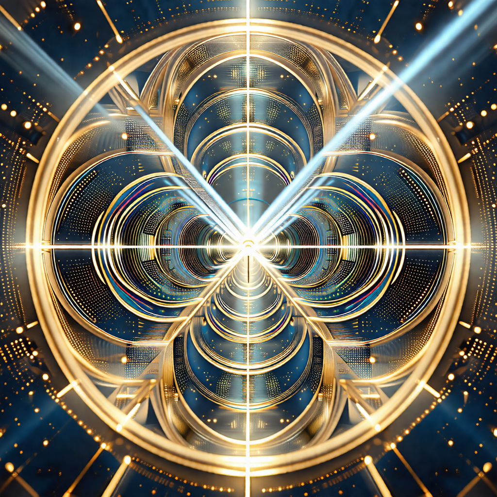 Close-up of a spiral, possibly a tunnel or a wormhole, wi...