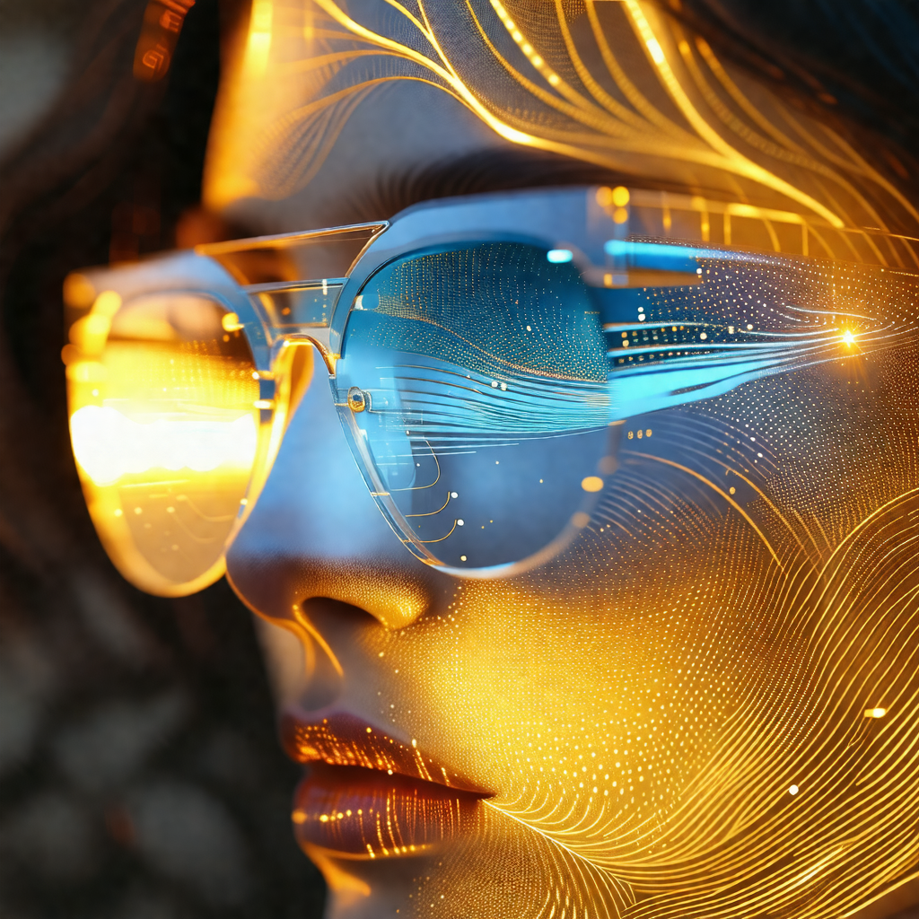 Woman wearing sunglasses and a pair of glasses