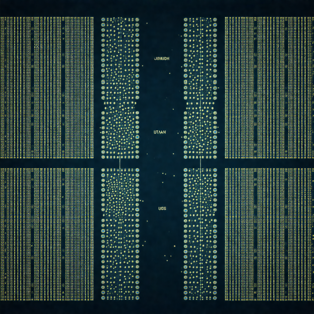 Close-up of a computer screen, displaying a large amount ...