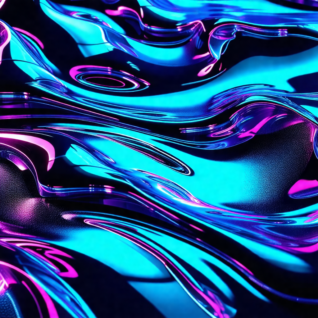 Purple and blue water-like surface with a few ripples