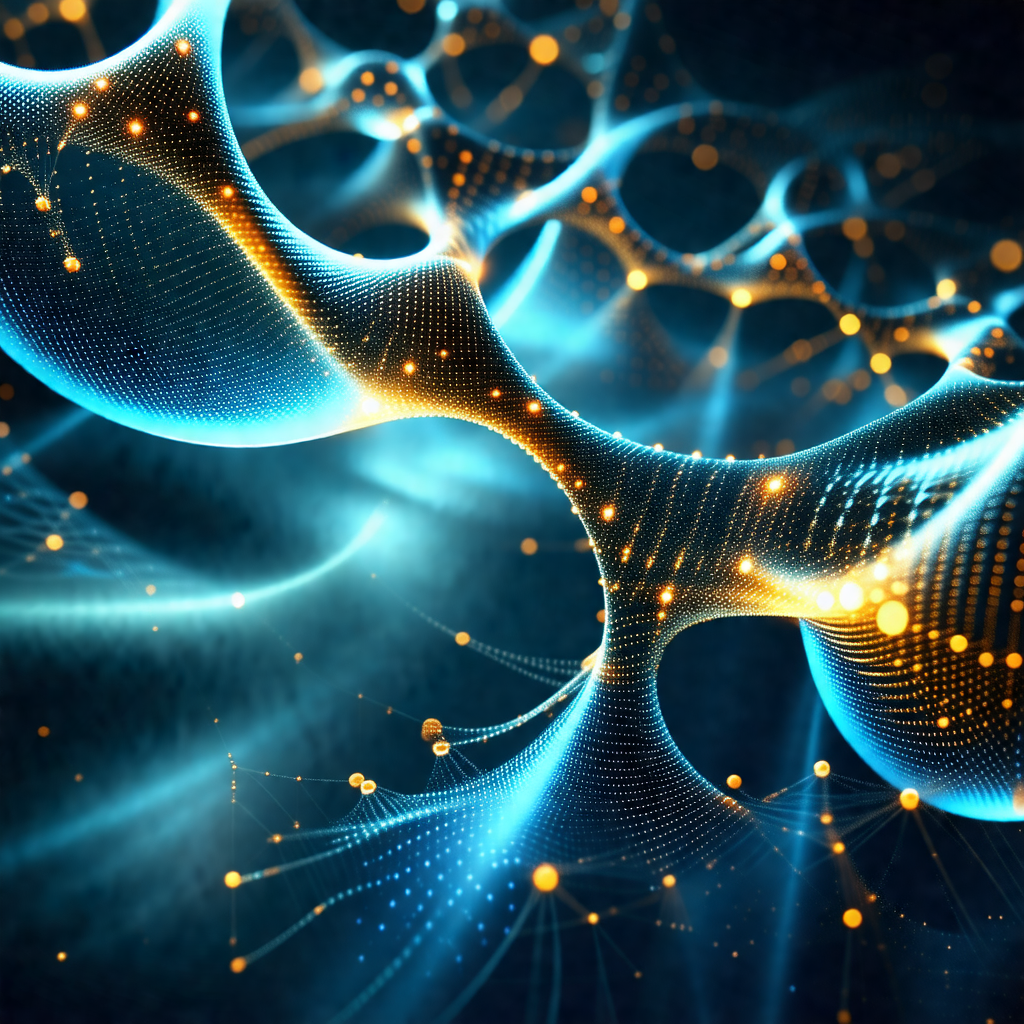 Blue and yellow spiral pattern, which appears to be a rep...