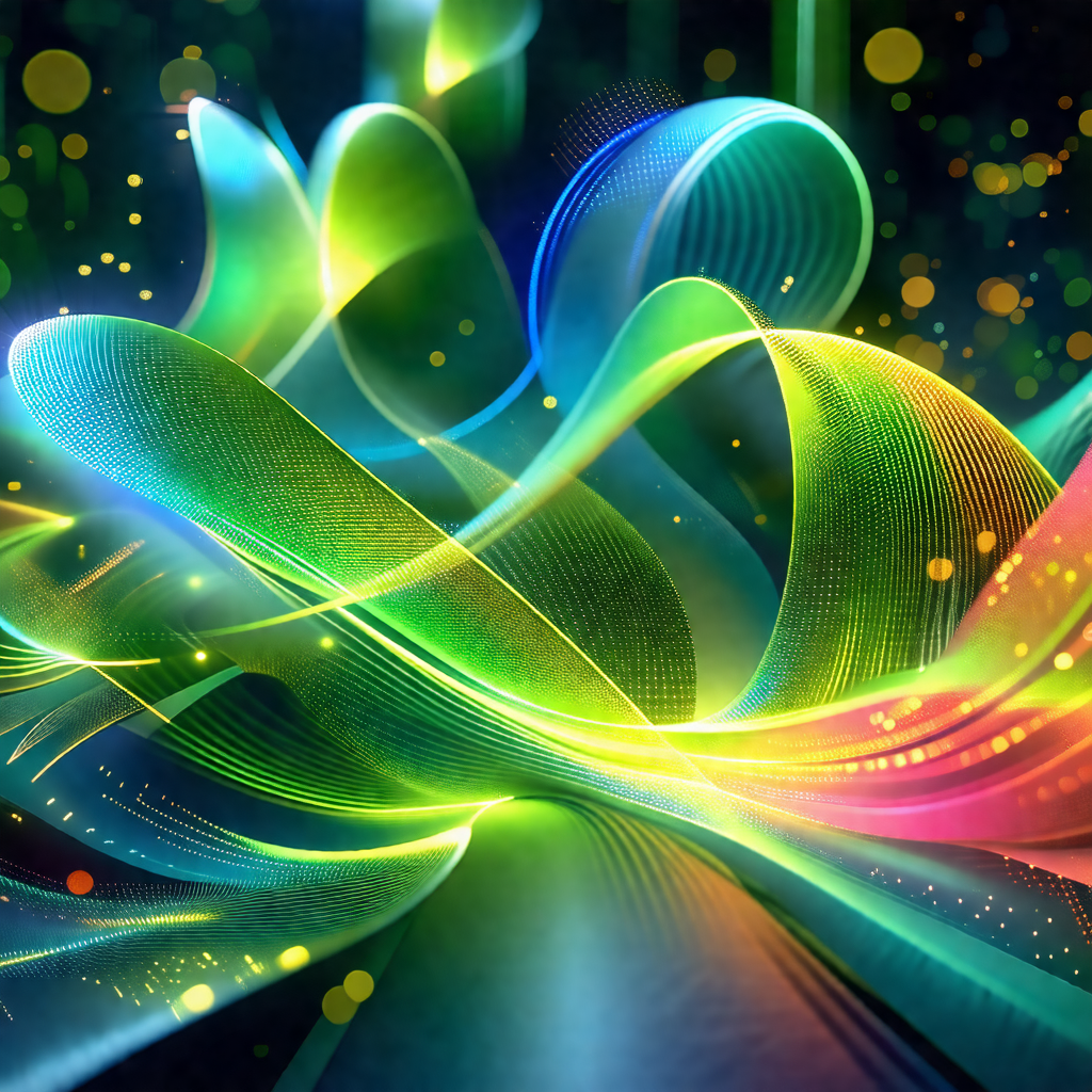 Colorful and vibrant display of a rainbow-colored spiral