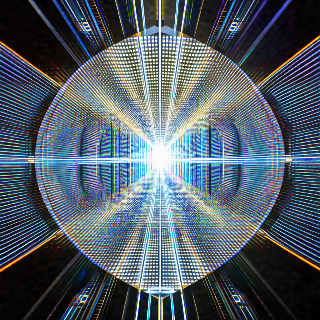 Close-up of a bright light source, possibly a light bulb ...