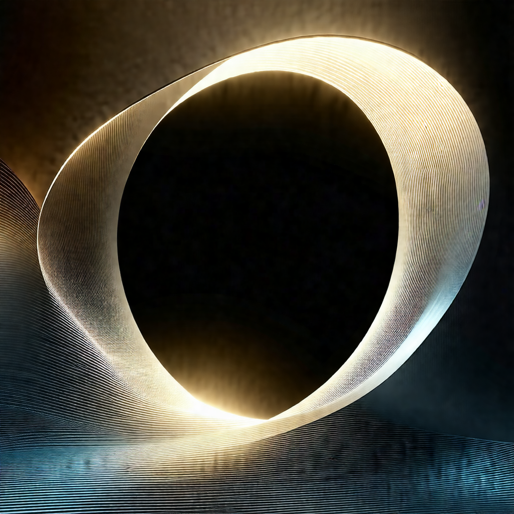 Large, round, and shiny object, possibly a sculpture or a...