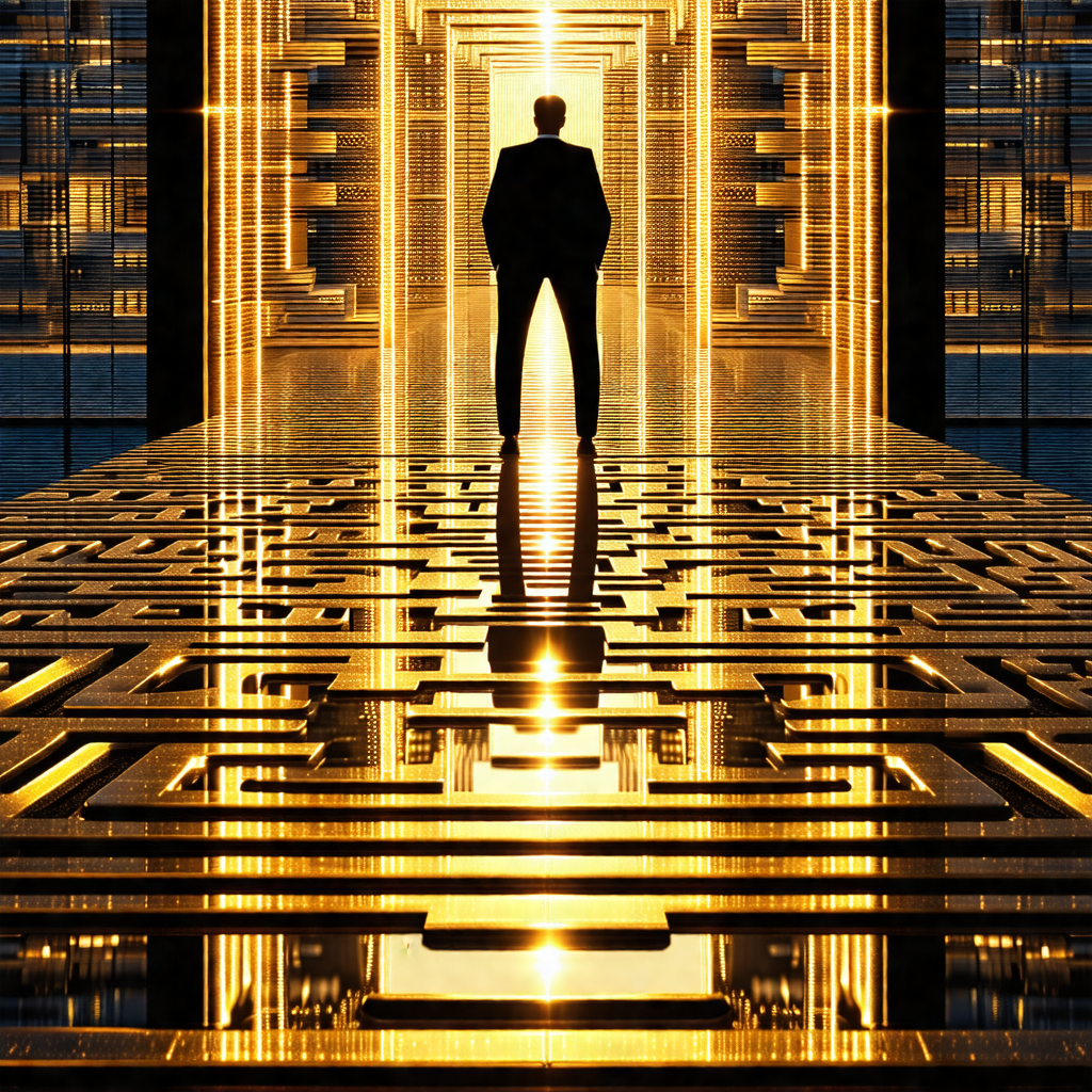 Man standing in a room with a large, open doorway