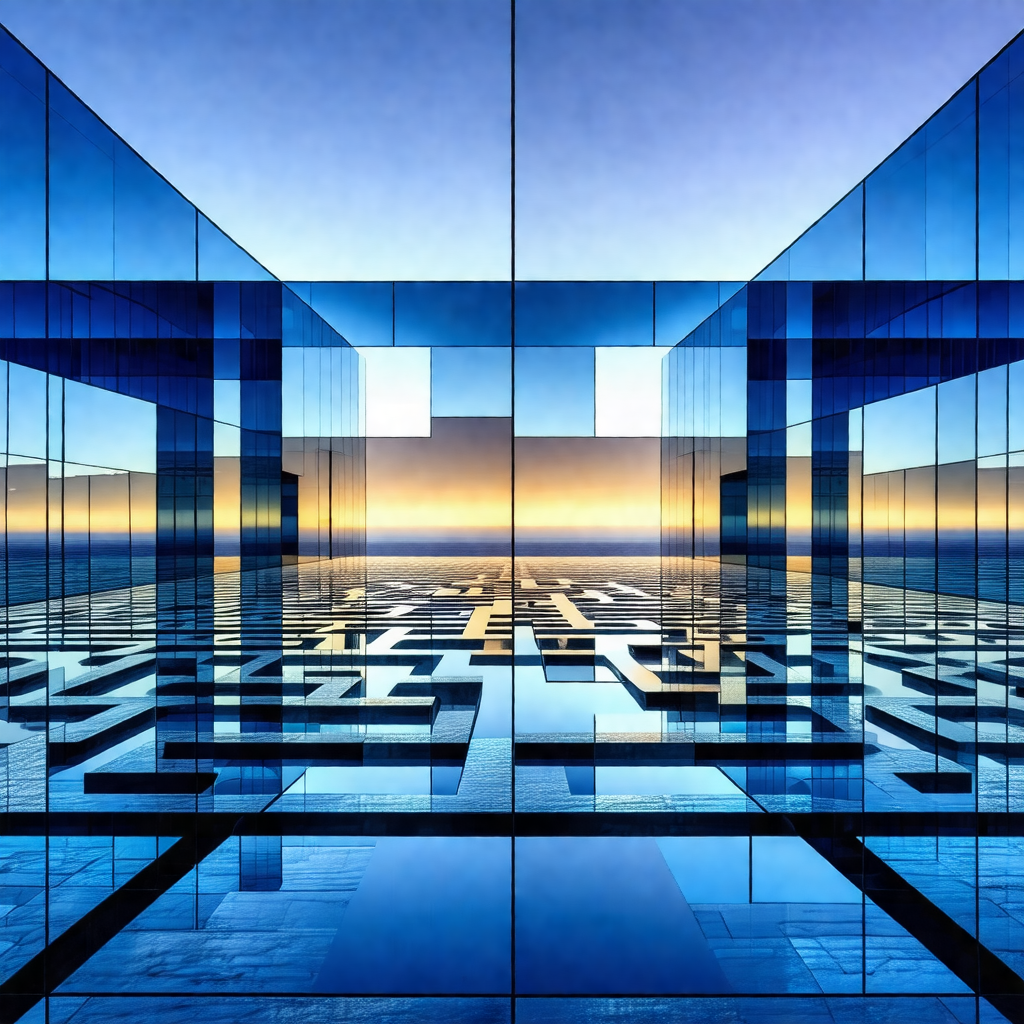 Large glass building with a reflective surface